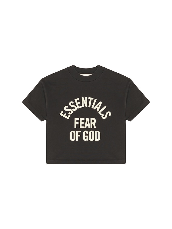 Fear of God ESSENTIALS Kids Campus 90's Short Sleeve Tee in Faded