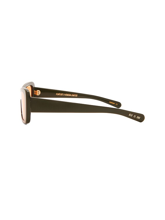 Flatlist x Veneda Carter Disco Sunglasses in Army Green Flatlist x Veneda Carter Disco Sunglasses in Army Green