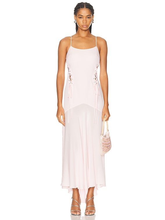 fleur du mal Gia Gown in Baby Rose | FWRD