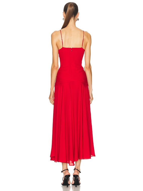 open lace back dress Fornarina Dress Red