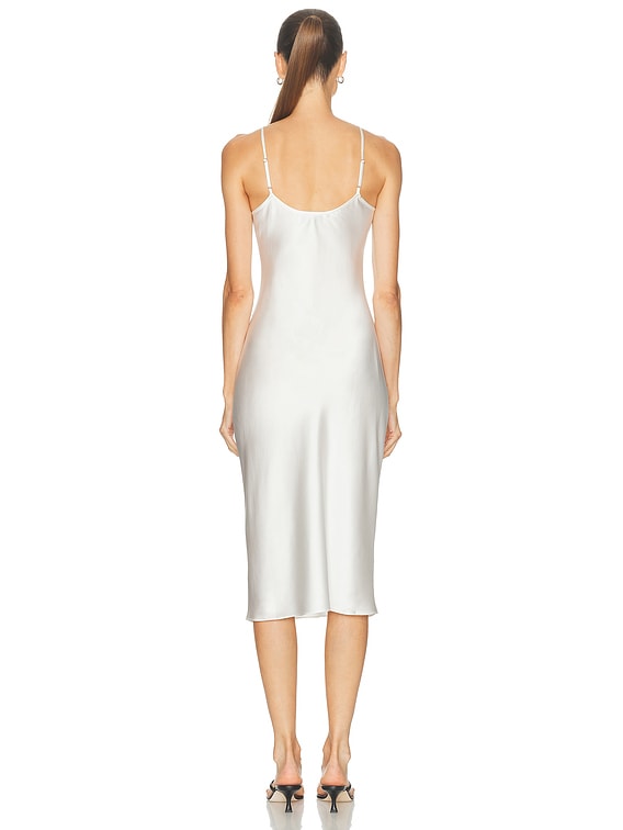 fleur du mal Frankie Lace Slip Dress in Ivory | FWRD fleur du mal Frankie Lace Slip Dress in Ivory | FWRD