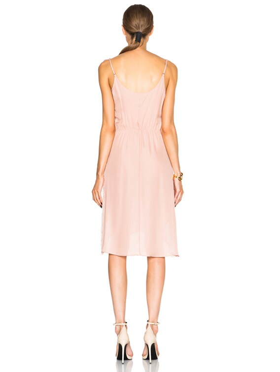 sachin and babi light blue dress Dusty Pink Silk Satin Slip Dress Midi Mermaid Bottoms main image 0
