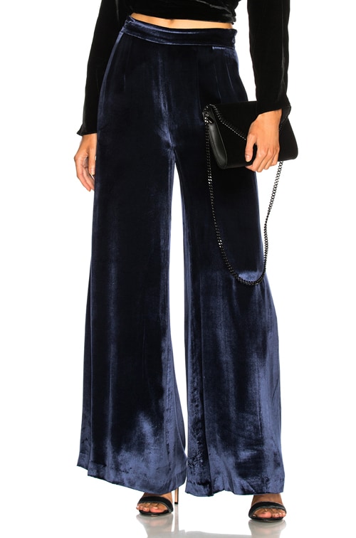 midnight velvet pants