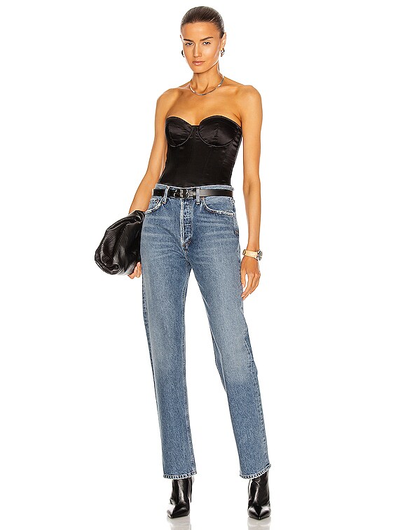fleur du mal Hamptons Bustier in Black | FWRD
