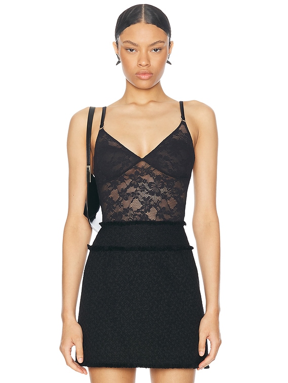 Le Stretch Wireless Lace Bodysuit