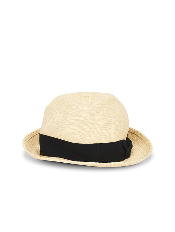 FWRD Renew Chanel Straw Hat in Neutral | FWRD display picture 3