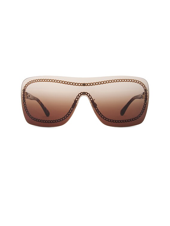 FWRD Renew Chanel Interlocking CC Logo Aviator Sunglasses in  display picture 1