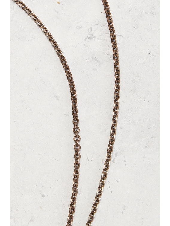 FWRD Renew Chrome Hearts Keeper Pendant Chain Necklace in Silver