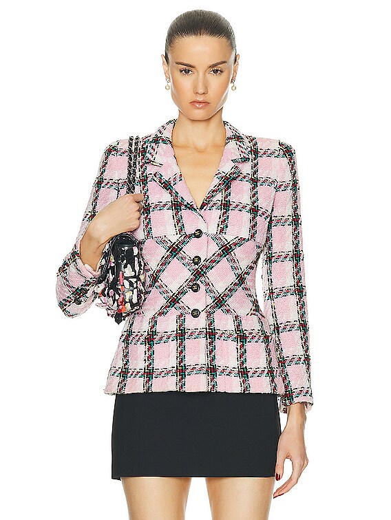 FWRD Renew Chanel 1995 Tweed Jacket in Pink | FWRD