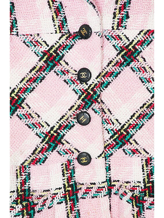 FWRD Renew Chanel 1995 Tweed Jacket in Pink | FWRD