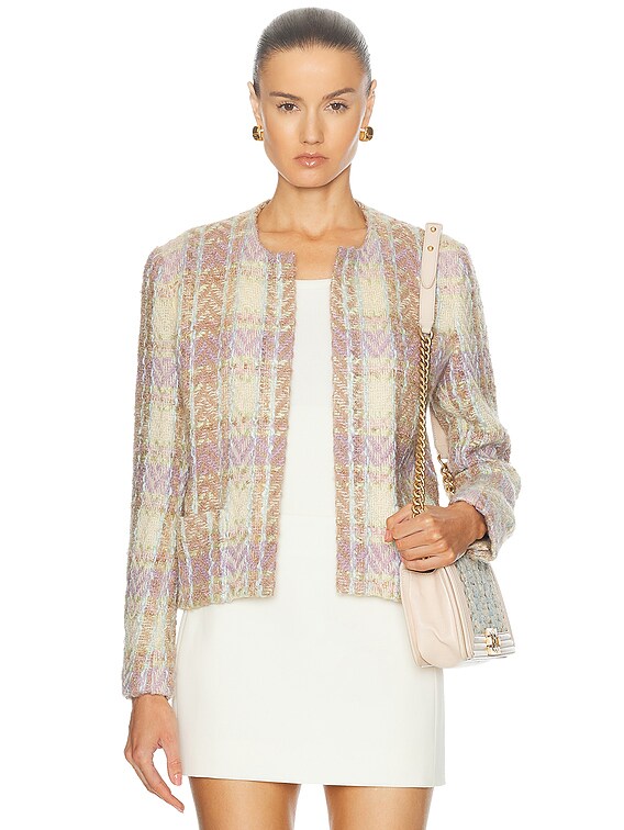 Chanel 1988 SS Runway Mohair Tweed Jacket