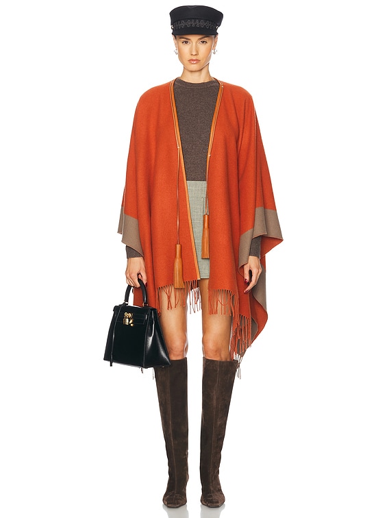 FWRD Renew Hermes Cape Cloak in Orange | FWRD
