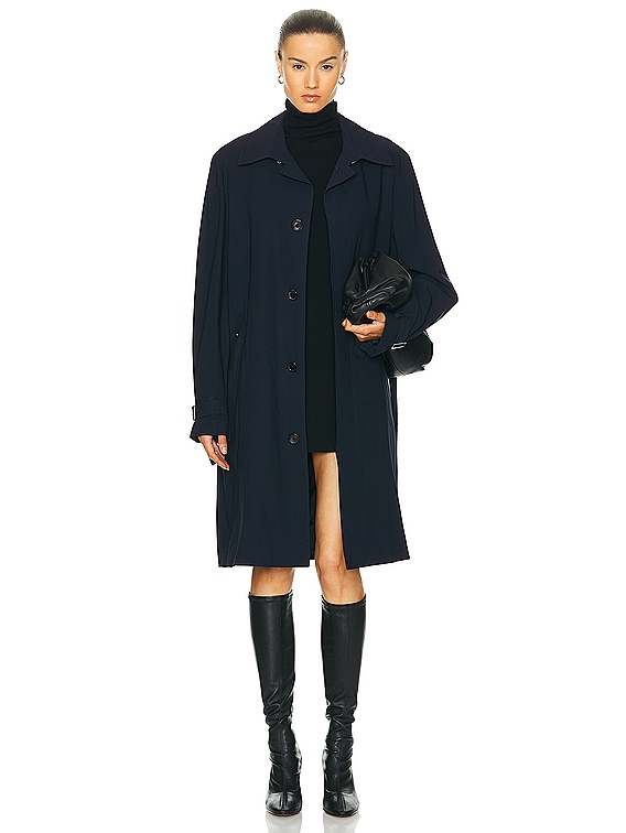 マ*ブ様 お値下げLOUIS VUITTONカシミヤ100%ロングコートダークブ FWRD Renew Louis Vuitton Long Coat in Black | FWRD