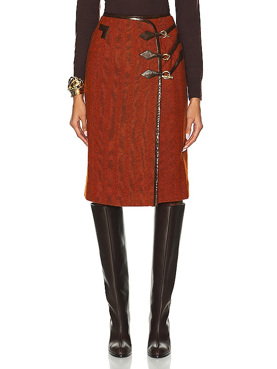 FWRD Renew HERMES スカート - Orange | FWRD 