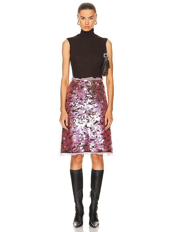 Fendi sequin discount skirt