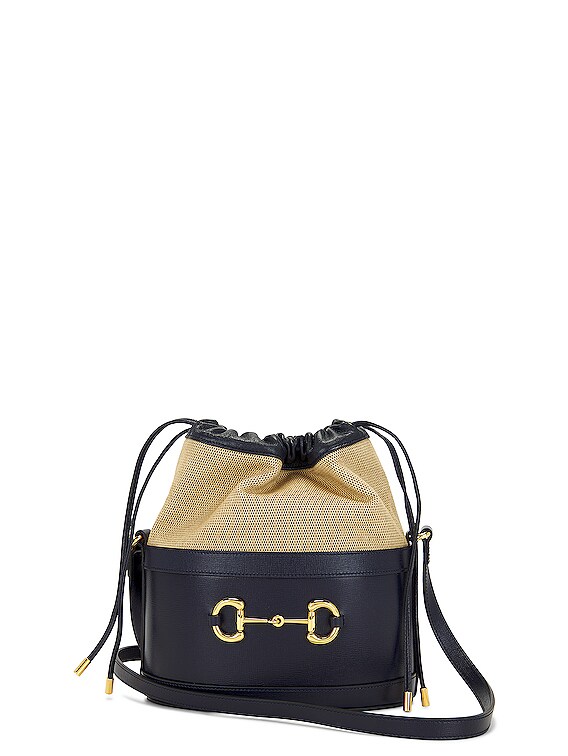 FWRD Renew Gucci Horsebit 1955 Shoulder Bag in Black