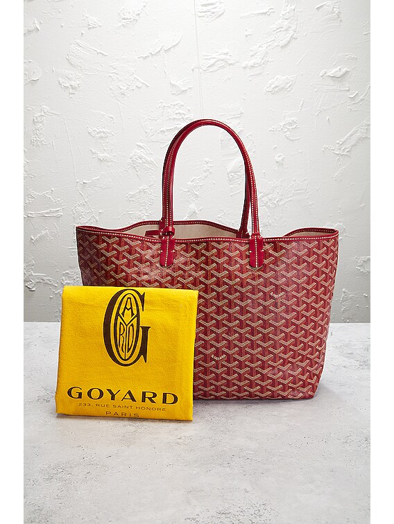FWRD Renew Goyard Saint Louis PM Tote Bag in Red | FWRD