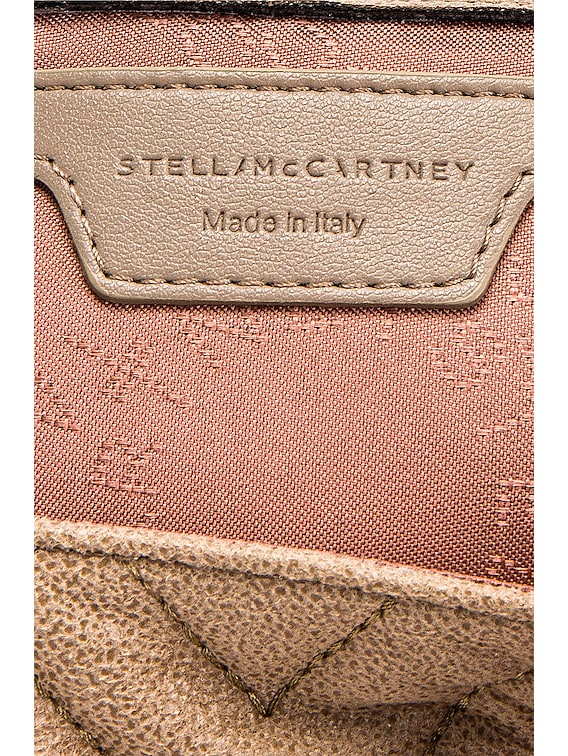 Stella McCartney Beige/gold small Falabella wallet