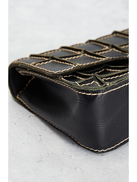 FWRD Renew Chanel Choco Bar Wild Stitch Chain Shoulder Bag in