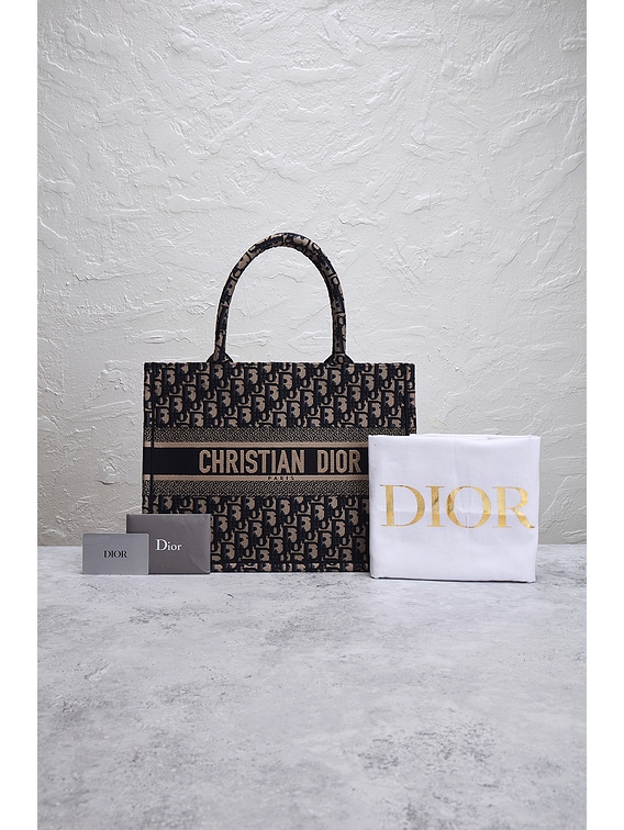 FWRD Renew Dior Book Tote Bag in Black | FWRD