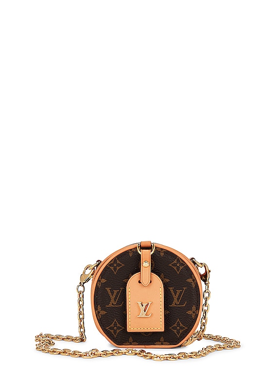 FWRD Renew Louis Vuitton Boite Chapeau Monogram Necklace Bag in