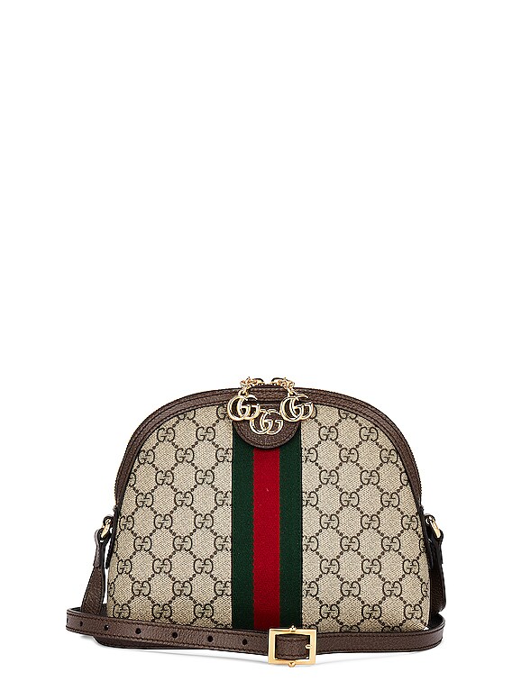 FWRD Renew Gucci Ophidia GG Tote Bag in Brown