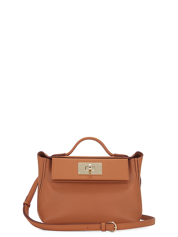 FWRD Renew Hermes Mini 24/24 Evercolor Handbag in Gold