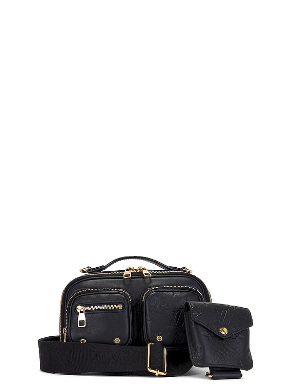 FWRD Renew Louis Vuitton Monogram Utility Shoulder Bag in Black