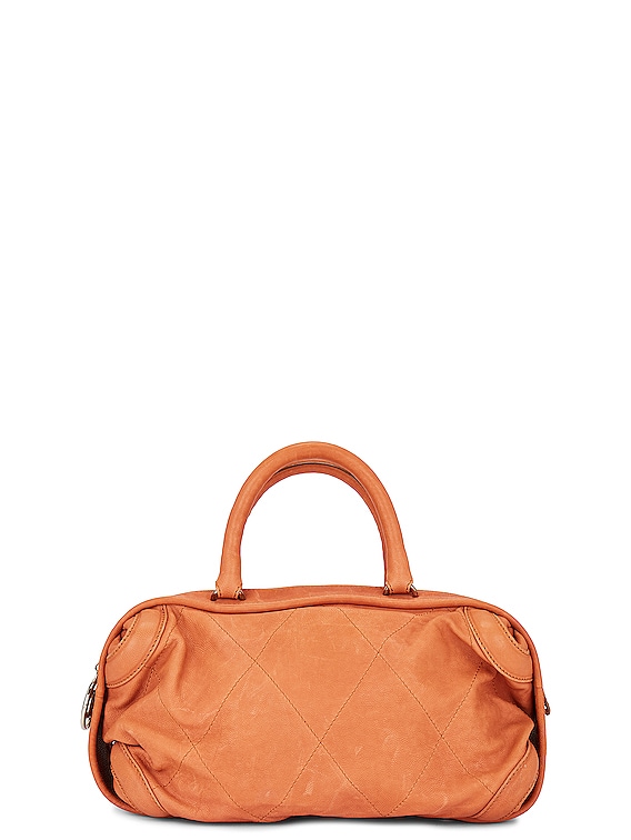 Chanel Quilted Boston Bag in Cognac