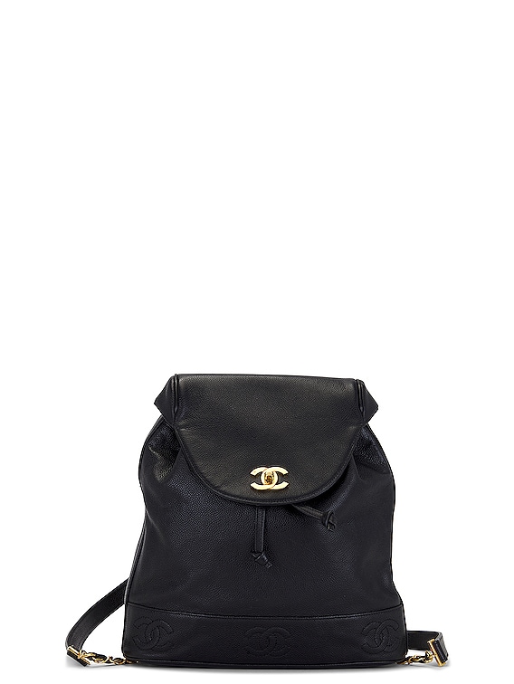 CHANEL Caviar Supermodel Drawstring Sling Backpack