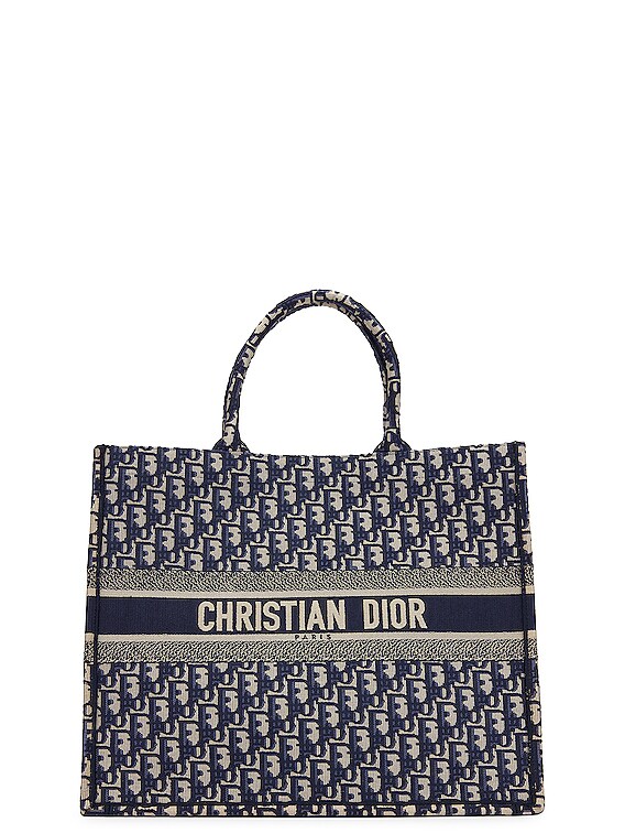 FWRD Renew Dior Book Tote Bag in Blue
