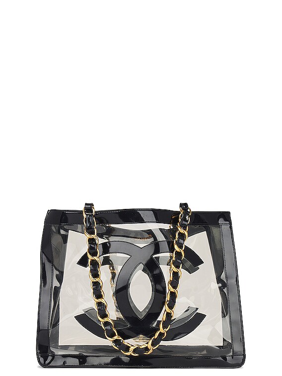 Chanel vinyl tote bag hotsell