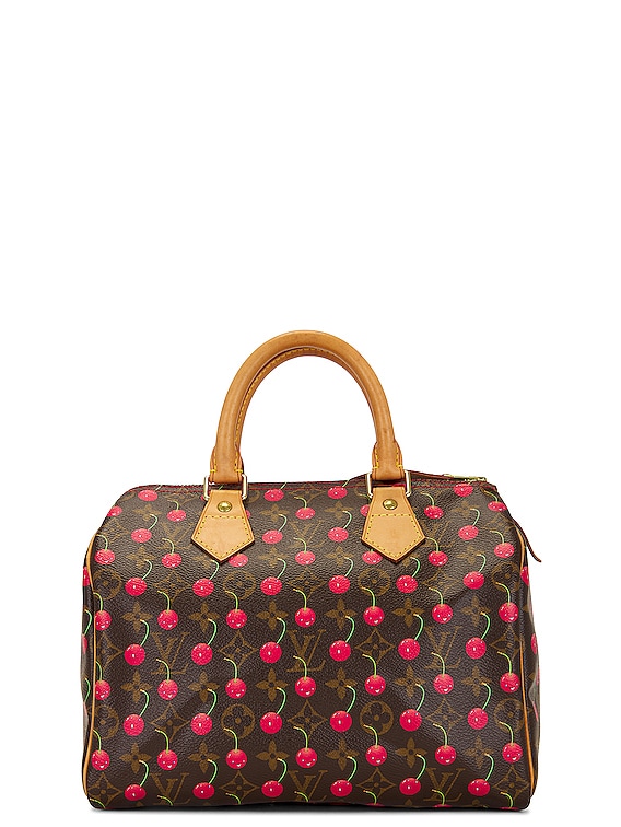 Louis Vuitton Monogram Cherry Speedy 25 Bag in Brown