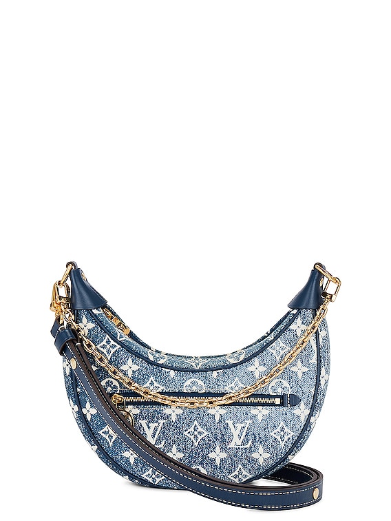 Blue Louis Vuitton Monogram Denim Baggy PM Crossbody Bag