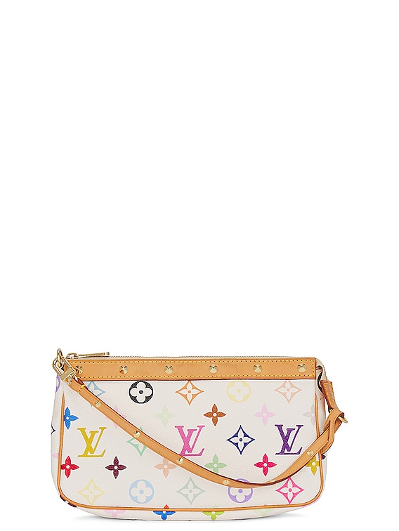 FWRD Renew Louis Vuitton Over The Moon Shoulder Bag in White