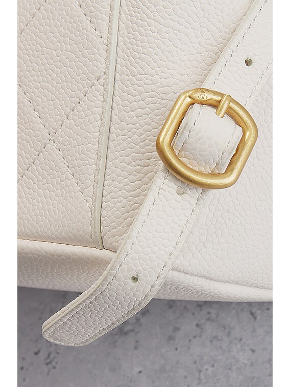 FWRD Renew Chanel Matelasse Quilted Chain Backpack in White | FWRD