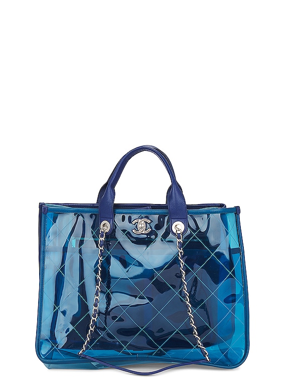 FWRD Renew Chanel Splash 2 Way Tote Bag in Blue | FWRD