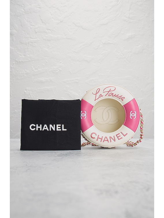 FWRD Renew Chanel Cruise Line Float Chain Shoulder Bag in Pink | FWRD