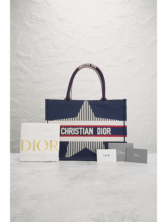 FWRD Renew Dior Book Tote Bag in Red