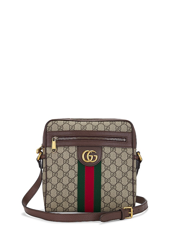 Gucci Ophidia GG Small Shoulder Bag in Brown