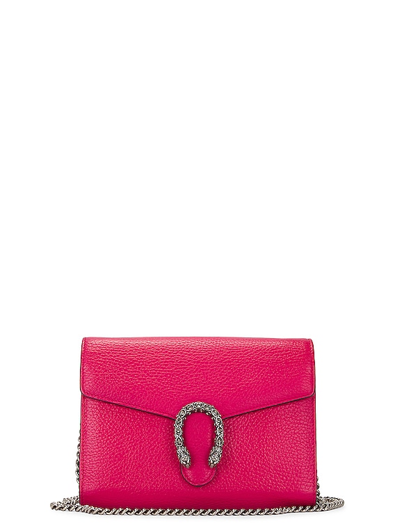 FWRD Renew Gucci Dionysus Chain Shoulder Bag in Rose Gold