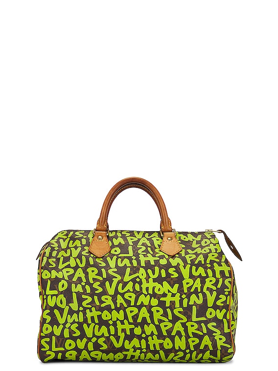 Louis Vuitton Speedy 30 Graffiti Monogram Satchel Bag