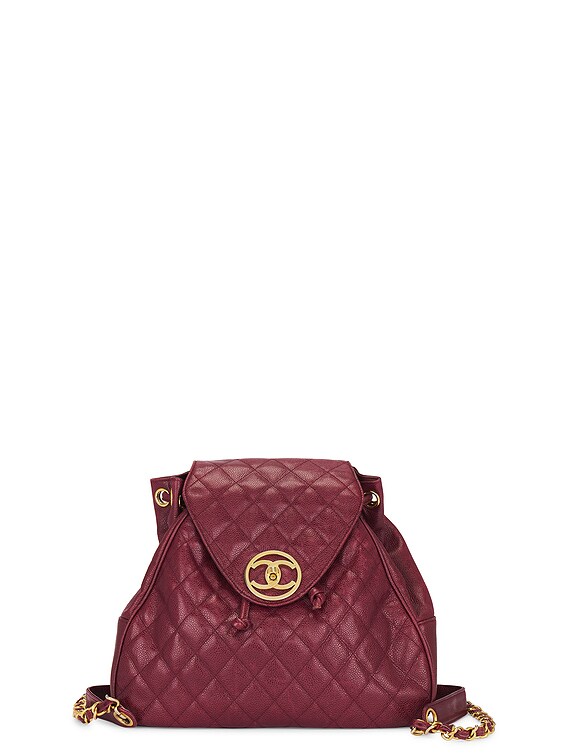 Chanel Drawstring Caviar Backpack