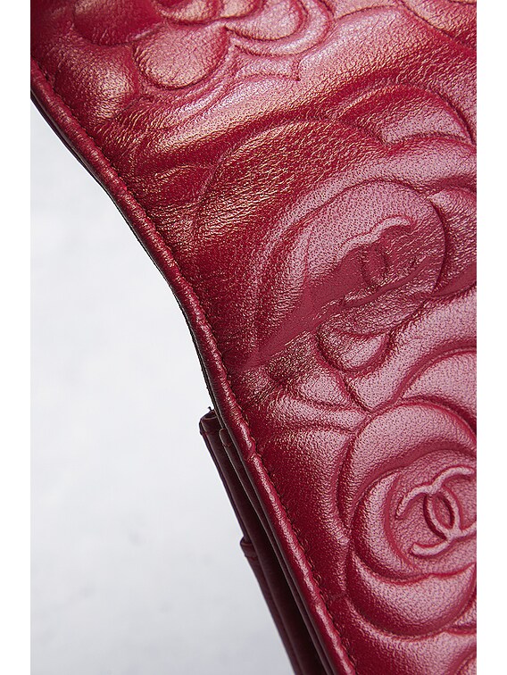 Chanel camellia wallet hot sale