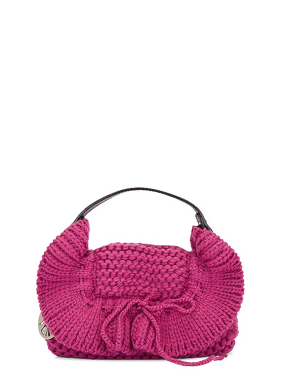 FENDI バッグ FWRD Renew Fendi Knit Handbag in Pink | FWRD