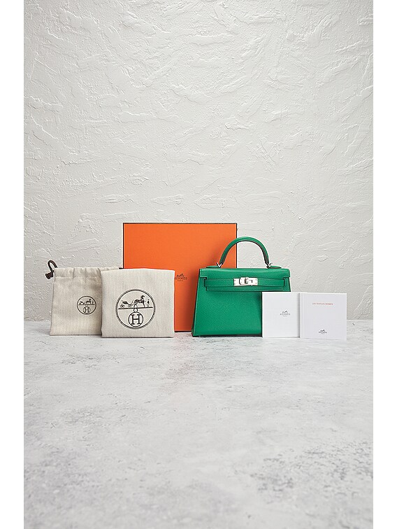 FWRD Renew Hermes Mini Kelly Epson Handbag in Green | FWRD