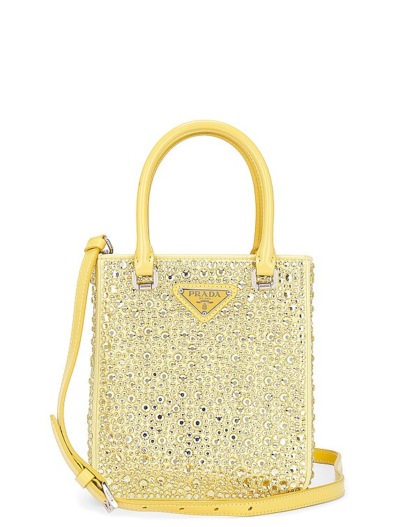 PRADA イエローハンドバッグ