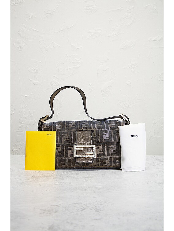 FWRD Renew Fendi Zucca Mama Baguette Shoulder Bag in Brown | FWRD