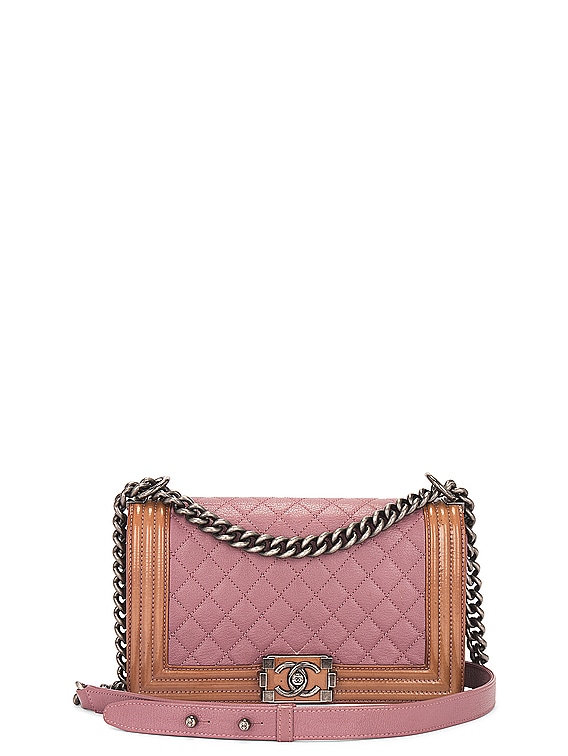 Chanel boy pink hot sale