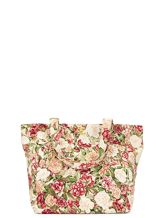 FWRD Renew Chanel Floral Tote Bag in Multi FWRD